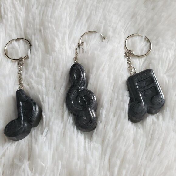 Music Note Keychain, Bookbag Charm - Picture 1 of 13